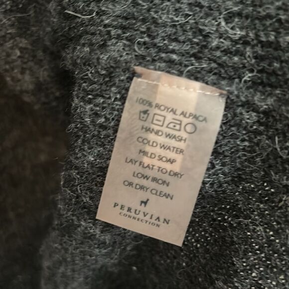 Peruvian Connection Alpaca Open Front Cardigan Small - Picture 3 of 6